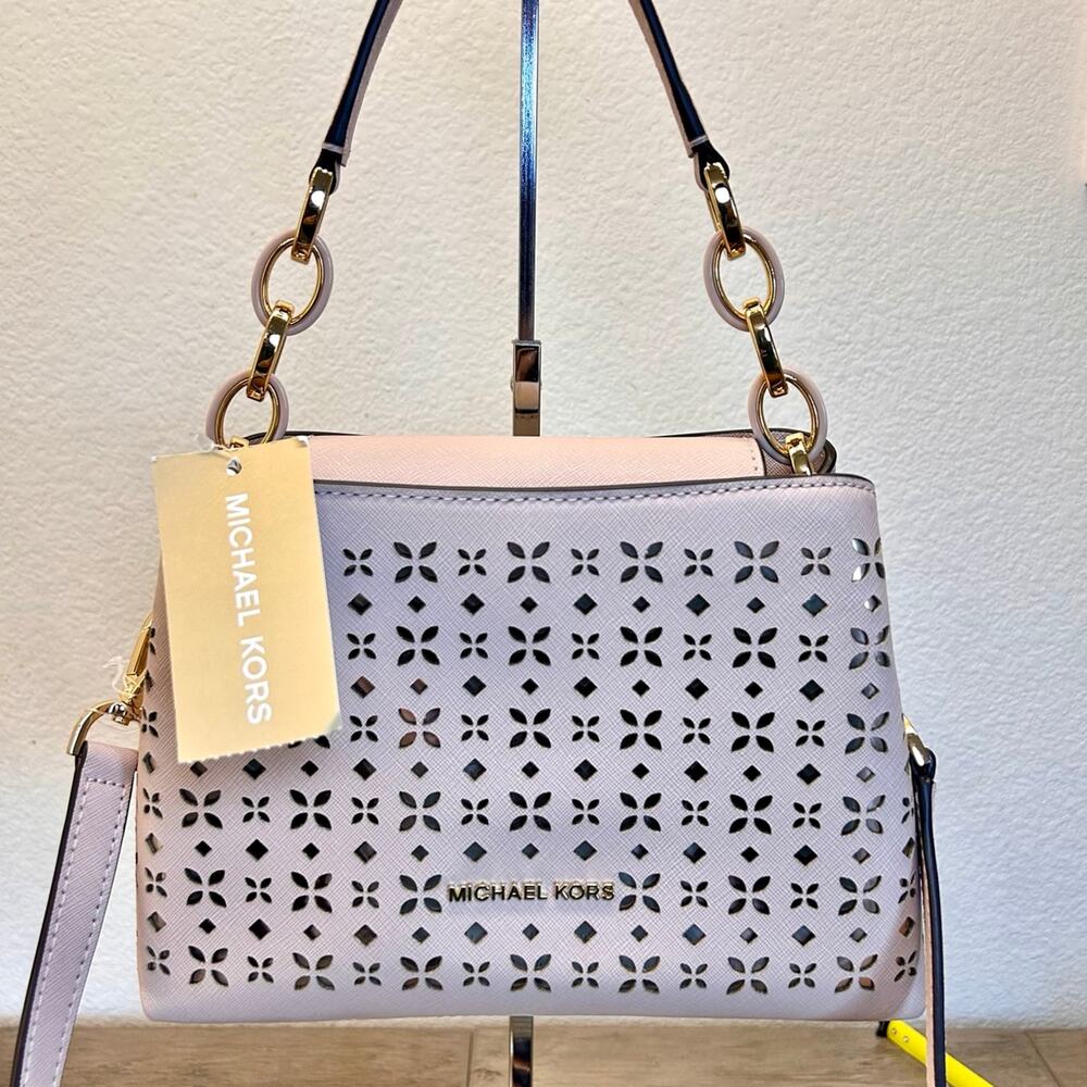 NWT Michael Kors Portia Laser Cut Small Satchel - Light Pink